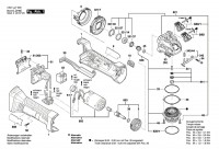 Bosch 3 601 JJ7 000 GWX 18V-8 Cordless Angle Grinder Spare Parts